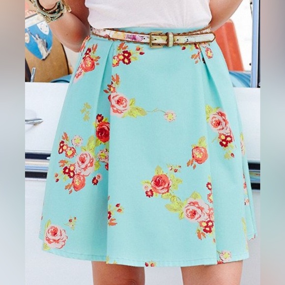 Matilda Jane Dresses & Skirts - Matilda Jane Floral Skater Skirt